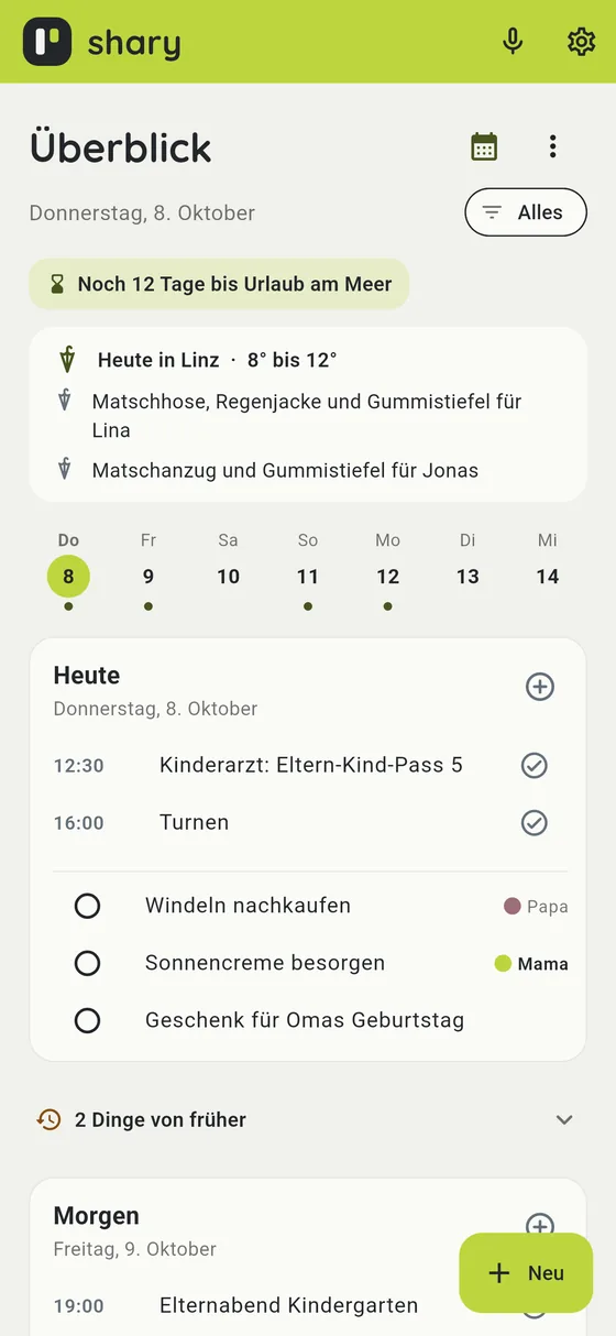 Wetter-Tipps nach Alter im Überblick