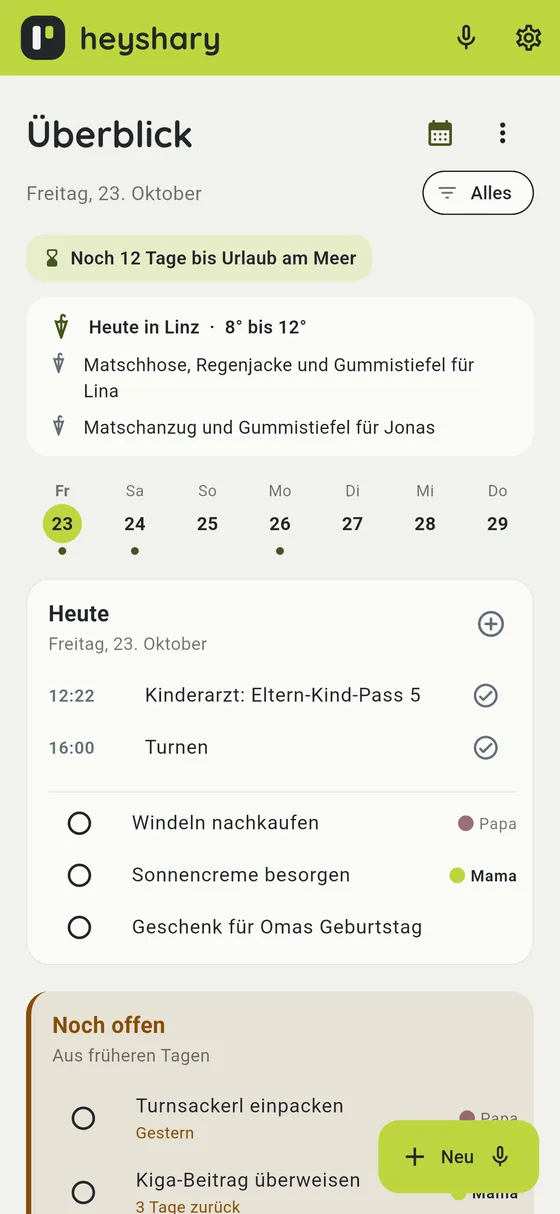 Wetter-Tipps nach Alter im Überblick